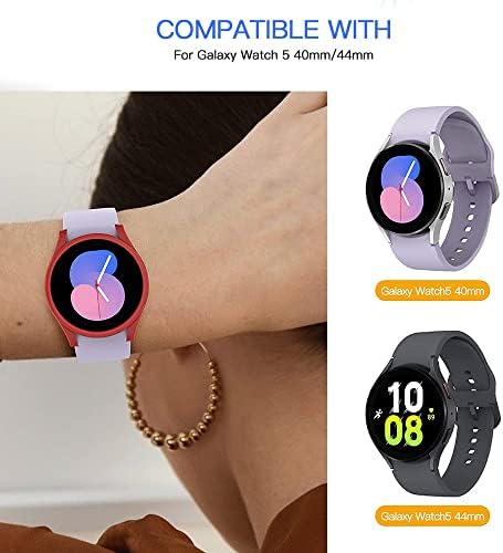 [2 pcs] Case da série Tucana Compatível para Samsung Galaxy Watch5 40mm （2022）, à prova de choque e capa