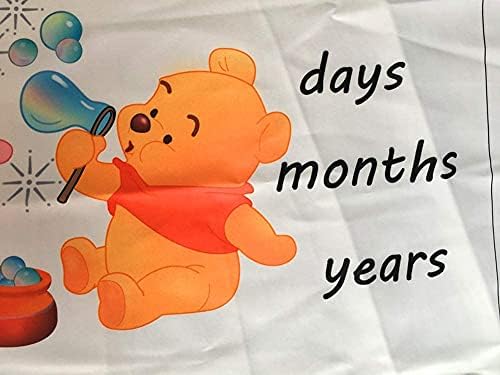 Baby Montal Milestone Blanket Photo Recém -nascido Adeços Botões de Cenário Personalizado Amarelo Urso