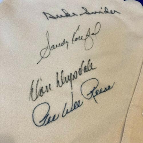 Sandy Koufax Don Drysdale assinou Jackie Robinson Brooklyn Dodgers Jersey JSA CoA - Jerseys de MLB autografadas