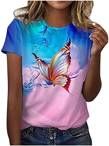 2023 Roupas Moda de moda de manga curta Camiseta gráfica de algodão de algodão para meninas adolescentes