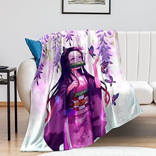 Anime Blanket Ultra Soft Flaneal Fleece Cartoon Throw Plantas de decoração de casa Sofá de roupas de cama