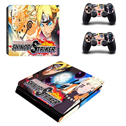 Anime Hnarutong e Nborutom Sasuke Kakashi Itachi PS4 ou PS5 Skin Stick para PlayStation 4 ou 5 Console e 2 Controllers
