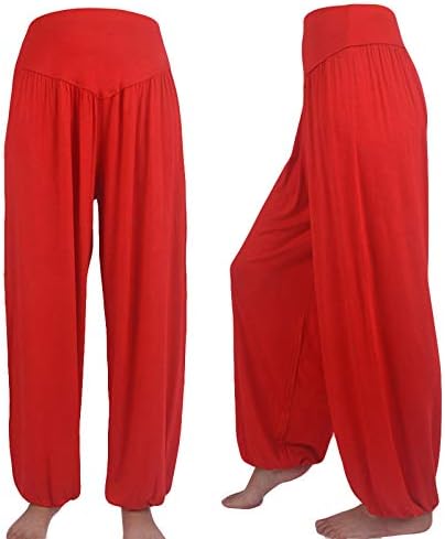 NYYBW Sports Sports Womens Elastic Dance Soft Loose Yoga Casual Cotting Pants Harem Plus Size Calças