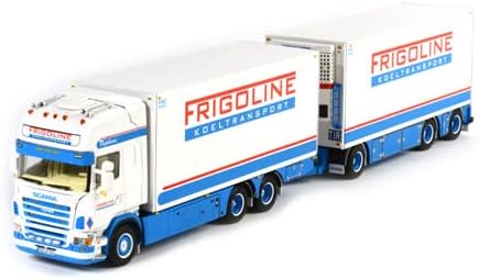 WSI para Scania R5 para Topline Combi Truck Frigoline 1/50 Modelo pré-construído do caminhão Diecast