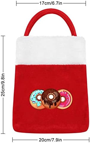 Bolsas de donuts fofas bolsa de luxo saco de natal para ornamentos festivos
