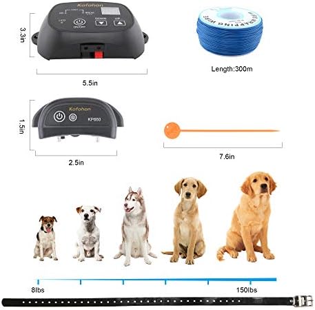 Colares eletrônicos de Kofohon para treinar animais de cão elétrico Sistema de cães, gente elétrica