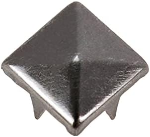 Coshar 500pcs Rivetes quadrados de quatro jaw rivetes pirâmides artesanato handicraft de artesanato de couro punk