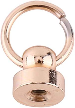 Yosoo Brass Rivet Studs parafuso traseiro redondo anel de couro de couro artesanato Acessórios para mamilo Decorações