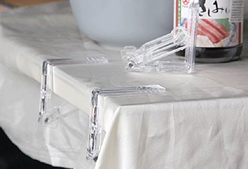 20pcs Clear plástico toalha de toalhas de mesa de mesa de mesa de mesa carregada de mesa de tabela de pano de