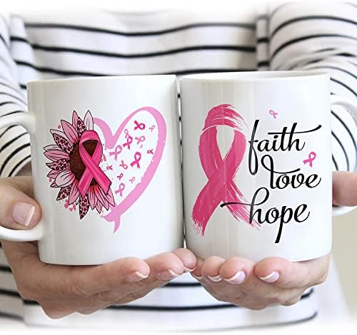 Presentes de câncer de mama para mulheres, caneca de café com câncer de mama, presentes sobre sobreviventes