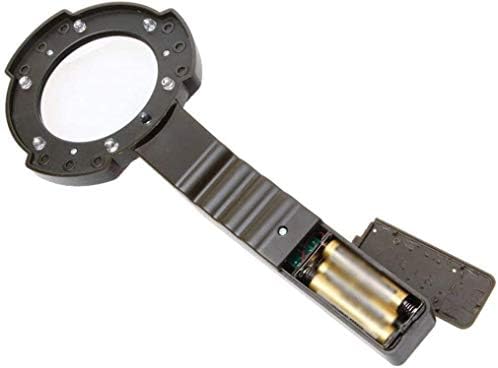 Ligna de Yiwango para leitura HD Magnifier Glass Magnifier, Ligna ao ar livre 240 100 45mm Luzes LED Iluminação