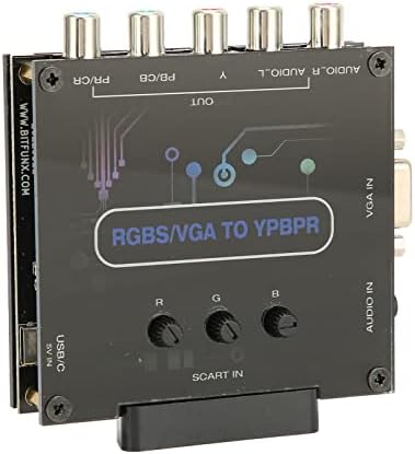 Conversor de componentes Jopwkuin, tela do jogo Brilho RGBS VGA SCART para YPBPR Conversor para console
