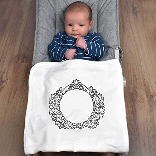 Azeeda 'Art Nouveau Frame' Cotor / xale de bebê de algodão