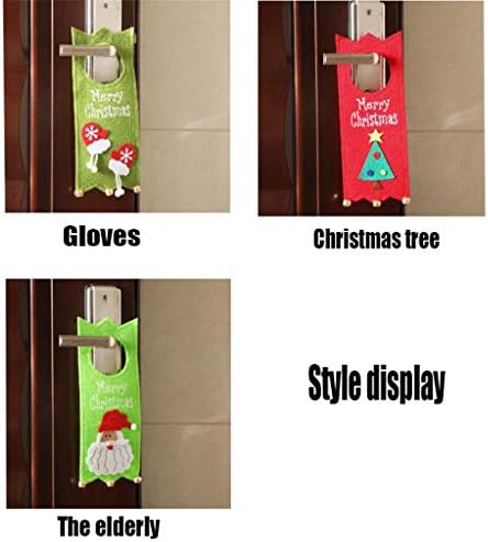 Presentes de decoração de natal da porta de decoração pendurados