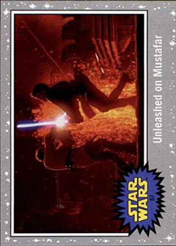 2019 Topps Star Wars Journey to Rise of Skywalker Silver 67 desencadeada no cartão de negociação