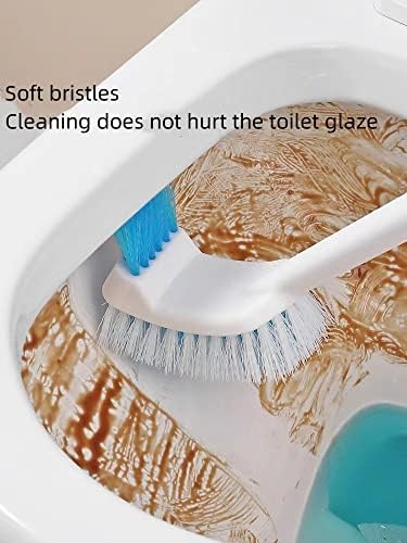 Escova de escova de vaso sanitário pincel de limpador de limpador de arrasto anti -scratch 2 em 1 com pincel