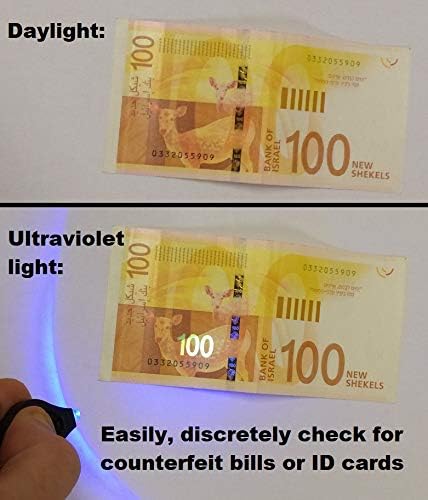UV Ultravioleta LED Mini lanterna de lanterna cartões de identificação de teclado de moeda Detector