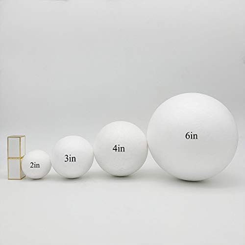 Crafjie Craft Foam Balls 56-Pack 2 polegadas de diameta, bolas de espuma suave e durável, para artesanato e decoração