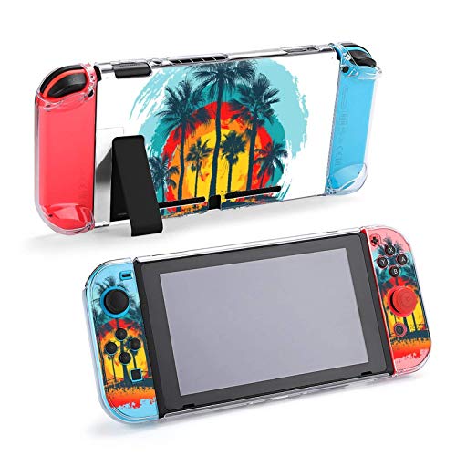 Caso para Nintendo Switch, Hawaii Palm Trees de cinco peças definem acessórios de console de casos