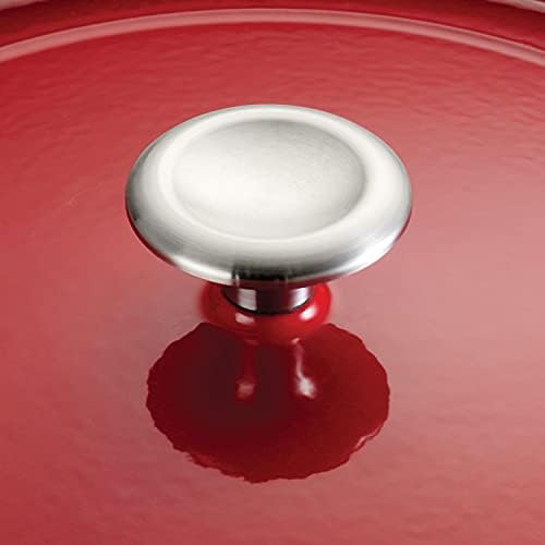 Molho coberto de Tramontina Pan de ferro fundido esmaltado 2,5 litros, vermelho graduado, 80131/060DS