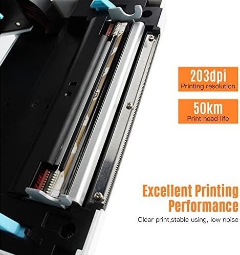 N/A Impressora de etiqueta térmica de desktop para pacote de remessa 4x6, tudo em um fabricante de etiquetas