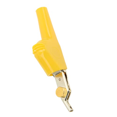 Clipes Cupronickel Tirpping Free with Needle 25mm Test Clip Yellow