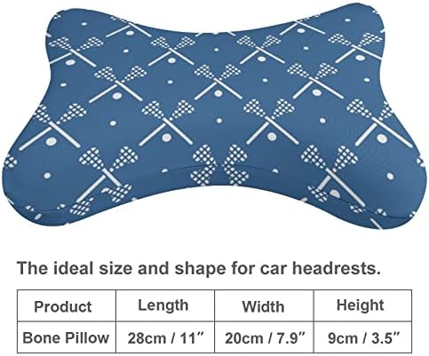 Padrão de lacrosse 2pcs Almofadas de pescoço do carro Breamível Automóvel Cushion Cushion confortável travesseiro