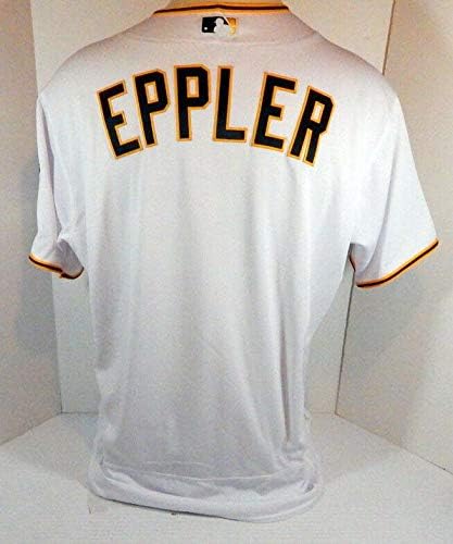 2017 Pittsburgh Pirates Tyler Eppler Jogo emitido White Jersey Pitt33575 - Jogo usou camisas MLB