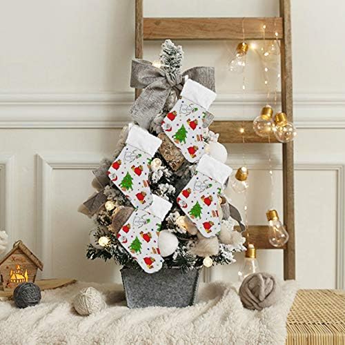 Meias de Natal de Alaza, clássico clássico personalizado pequeno decorações de meia para férias