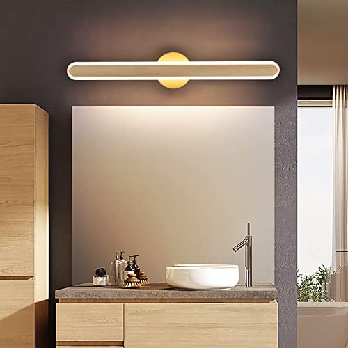 Tubiceno Gold Linear Banheiro Vaidade Luz, Luminárias Modernas de Banheiro Modernáveis ​​sobre Mirror, Luzes
