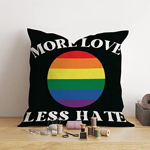 Mais amor Menos de ódio Passado a travesseiro Caso do dia dos namorados Caixa de travesseiro gay Pride