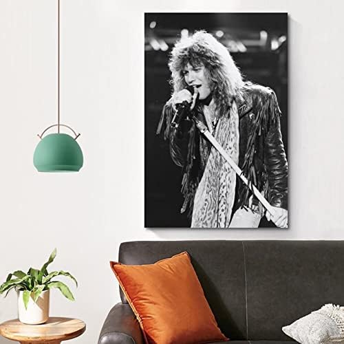NJYXART Jon Bon Jovi Singer Poster Music Poster Pintura Decorativa Canvas Posters de Parede e Arte Imprimir