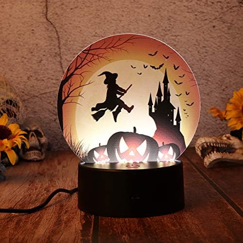 Padrão de bruxa LED LEVEL HALLOWEEN Decorativa da lâmpada de lâmpada de lâmpada de layout Props Decoração