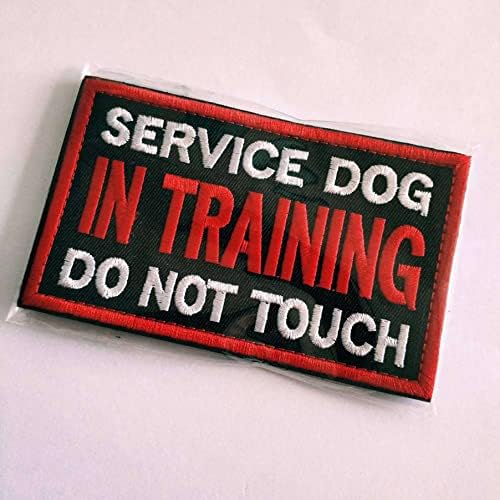 Metadiy Service Dog in Training Patch NÃO PET NO TAMPO BANDO K9 PAW TRABALHO DE TRABALHO DOM PACTES, TACTICAL