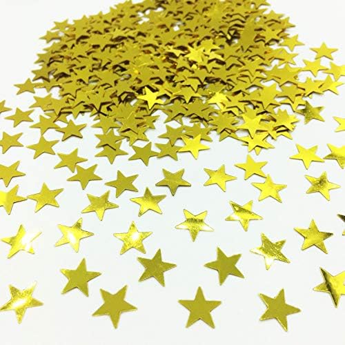Ojldkth Party Ornaments of Plastic Gold Star Confetti Metallic Stars Stars de lantejoulas para decorações de casamentos