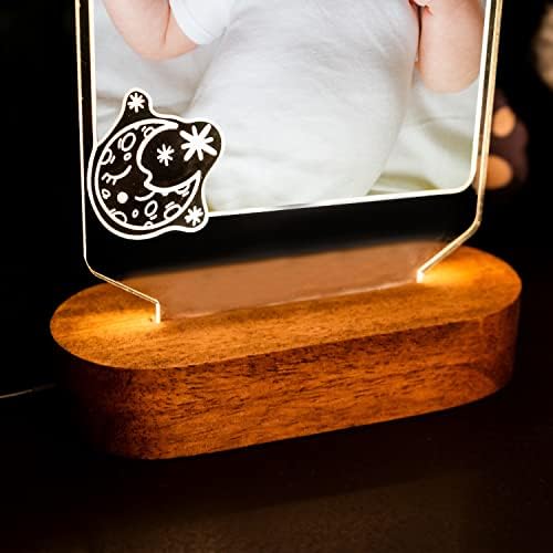 Lâmpada LED de fotografia de bebê UDELL Um presente único para novos pais, chuveiros de bebês