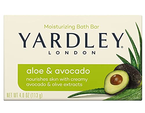 Yardley London Aloe e abacate hidratante Barra de banho 4,0 oz