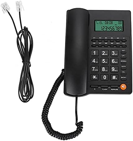 PDGJG Home Lineflel Telefone Exibir ID do chamador Telefone para Hotel Hotel Hotel Restaurante Preto