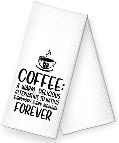 RZHV Coffee Uma alternativa deliciosa e calorosa para odiar a toalha de cozinha de todos, presente engraçado