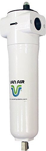 Van Air Systems F200-0350-1 1/2-C-MD-PD6 F200 Filtro de ar comprimido, remove óleo, água e sólidos,