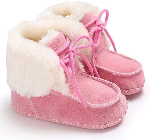 Fnnetiana recém-nascida bebê quente inverno botas de neve criança solteira sola anti-deslizamento infantil pré-calmo