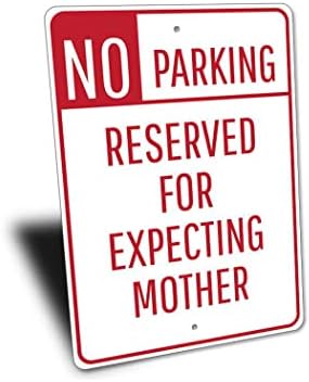 Esperando placas de estacionamento para mãe, sinal da mãe grávida, decoração de estacionamento da gravidez,