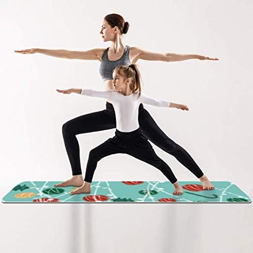 Bola de flor nãoey grossa, exercício e fitness sem deslizamento 1/4 de tapete de ioga para yoga