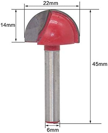Ferrill bit ferramentas de moagem de moagem cabeça de cortador de 6 mm de bola haste final redonda