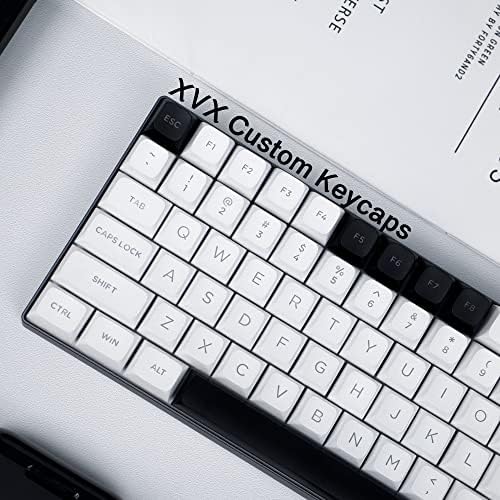 XVX CAPS de chave branca, teclado de teclado de arco PBT 187 Chaves Tiradas duplas Captas de chave personalizadas