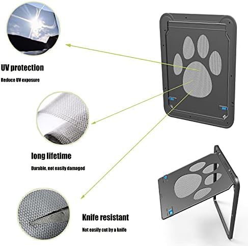 SHINGOQL PET SCREEN PET CAT/DOGGY Porta deslizante para porta de cachorro protetor com porta de