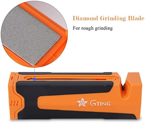 Apontador de facas, apontador de facas de bolso g-Ting 3 em 1 kit de ferramenta de afiação de