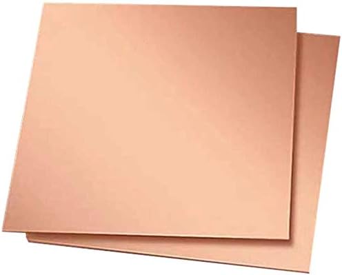 UMKY PLACA DE BRASS Folha de cobre de cobre espessura de cobre 0. Material de metal de 2 polegadas para artesanato