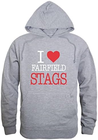 W Republic I Love Fairfield University Stags Swewewewie Sweworkshirts