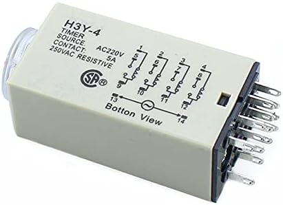 Daseb H3Y-4 0-5S Power OnTime Time Timer DPDT 14PINS H3Y-4 DC12V DC24V AC110V AC220V